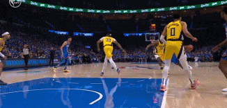 ?️围追堵截！哈利伯顿协防大帽杰伦威上篮